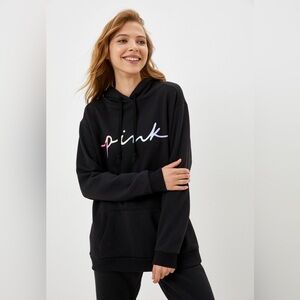 Victoria's Secret PINK black Campus pullover hoodie